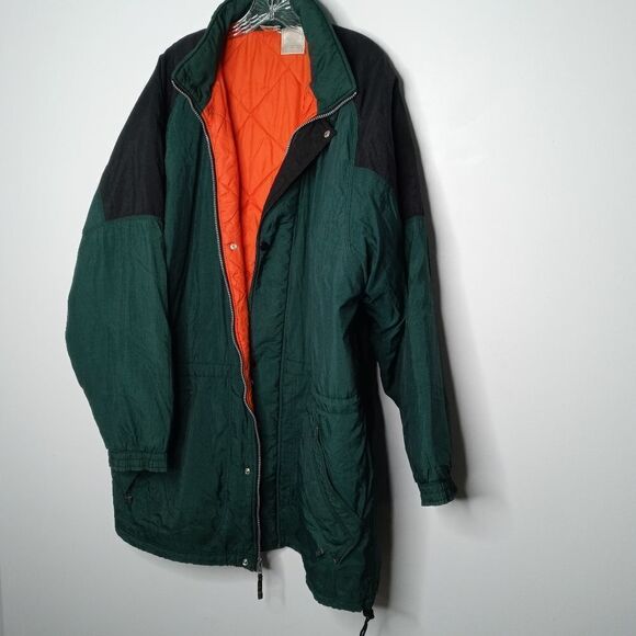 Vintage 80's Nike big logo long jacket size large - Picture 11 of 14